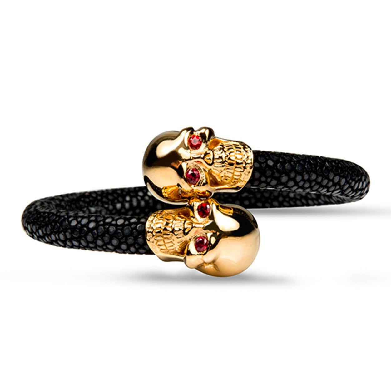 Skull 925 Ruby Stingray Bracelet