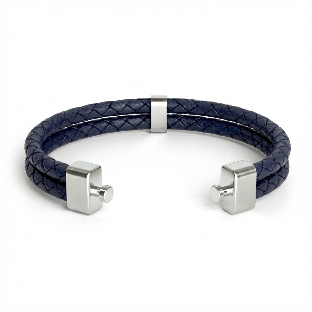 Dual Italian Weaved Calf Bracelet (Classic Colours)