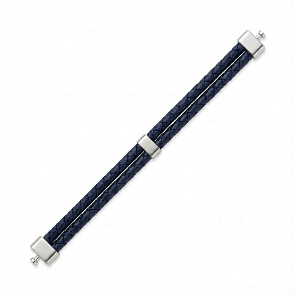 Dual Italian Weaved Calf Bracelet (Classic Colours)