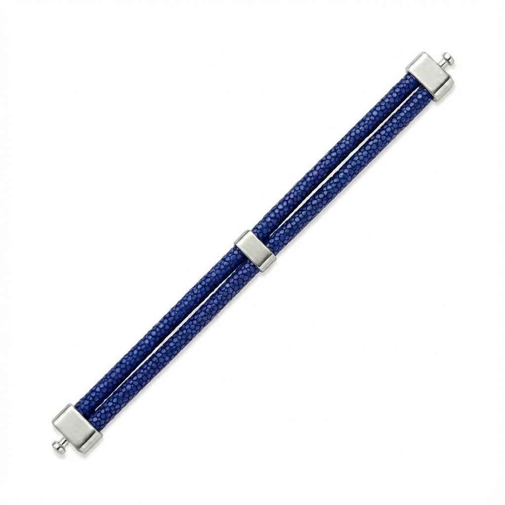 8mm Dual Royal Blue Galuchat Stingray Bracelet