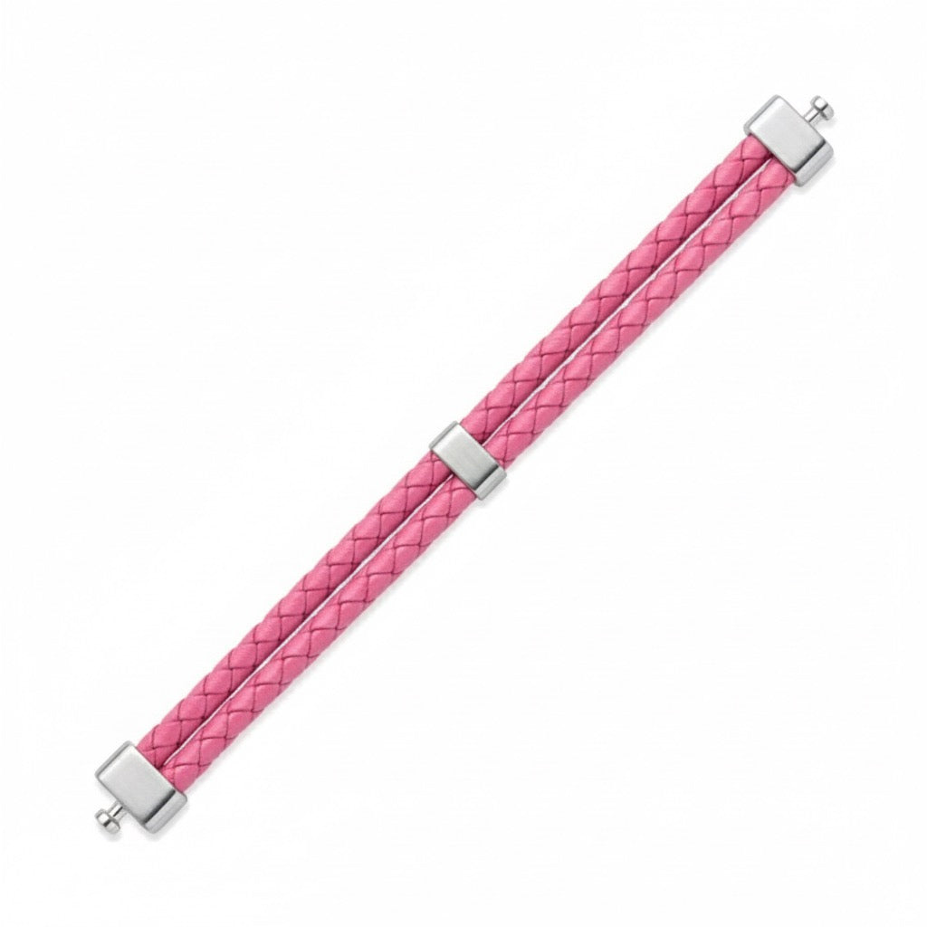 Dual Italian Weaved Calf Bracelet (Pastel Colours)