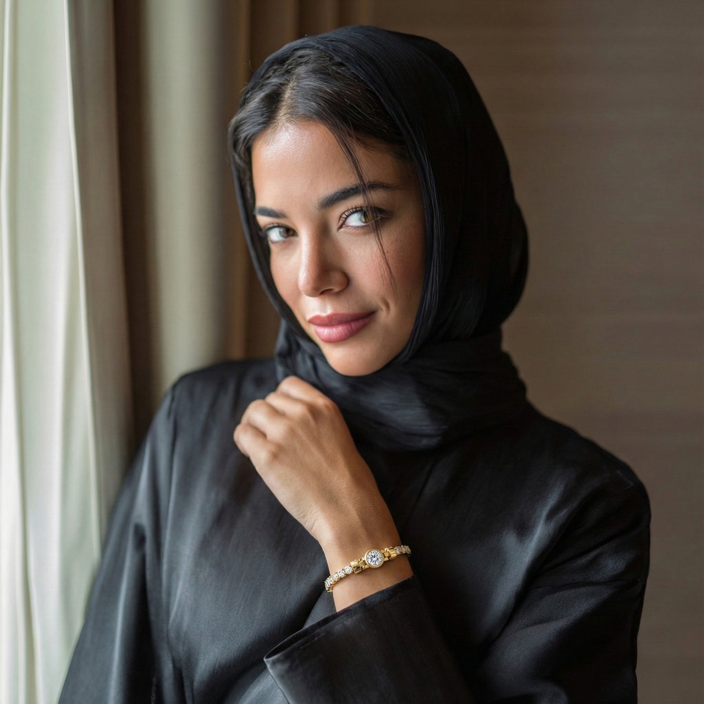 Jubilee 1 carat Round Brilliant Diamond with 3mm Eternity Diamond Bracelet in 18 carat Yellow Gold