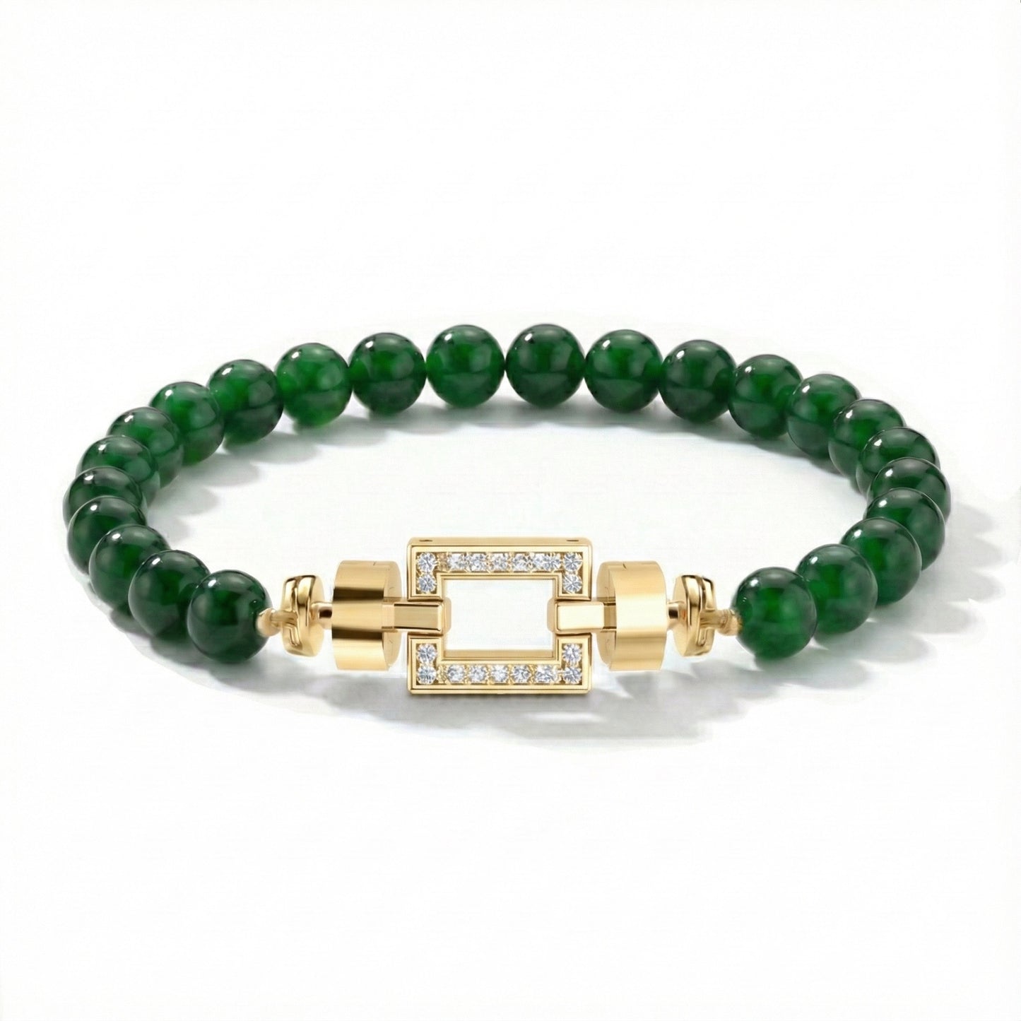 オーパス パヴェ 18 カラット 6mm ジェムストーン ブレスレット