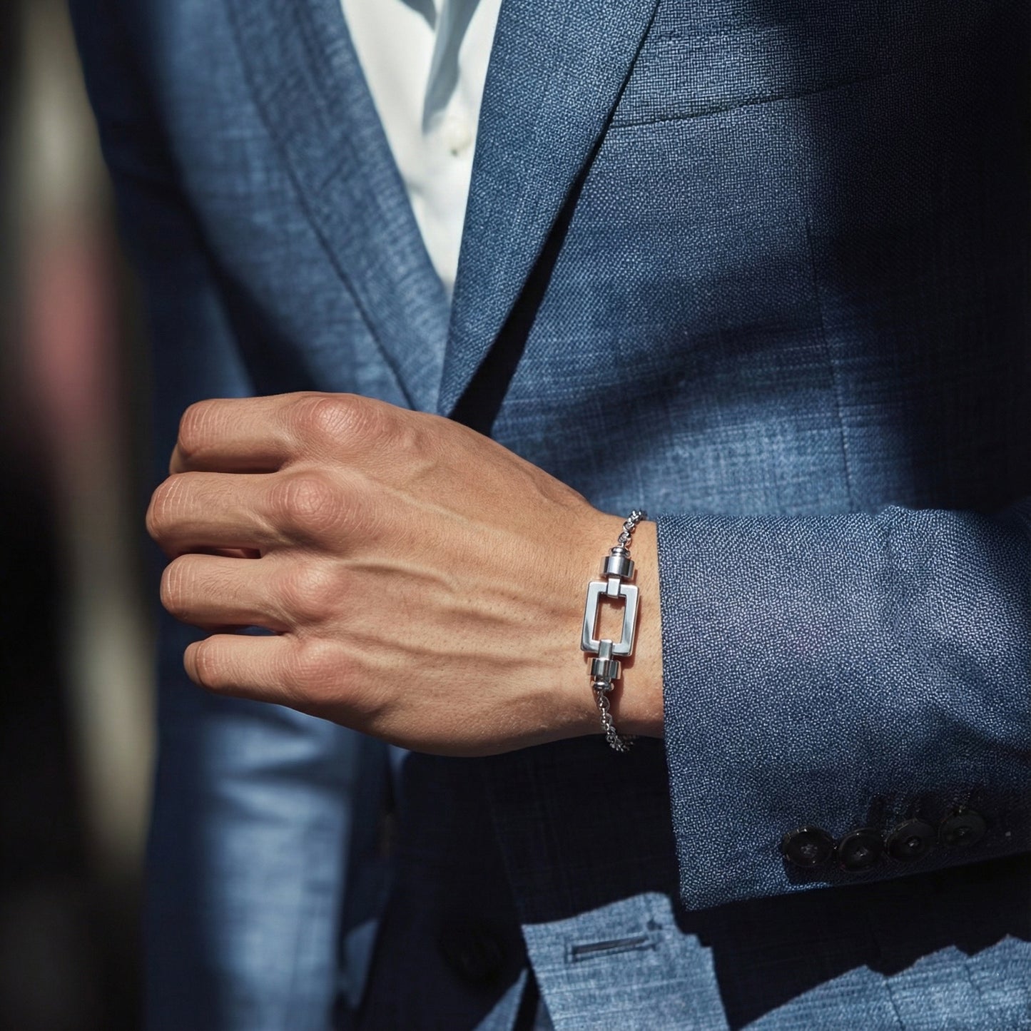 Opus Classic 925シルバーチェーンリンクブレスレット