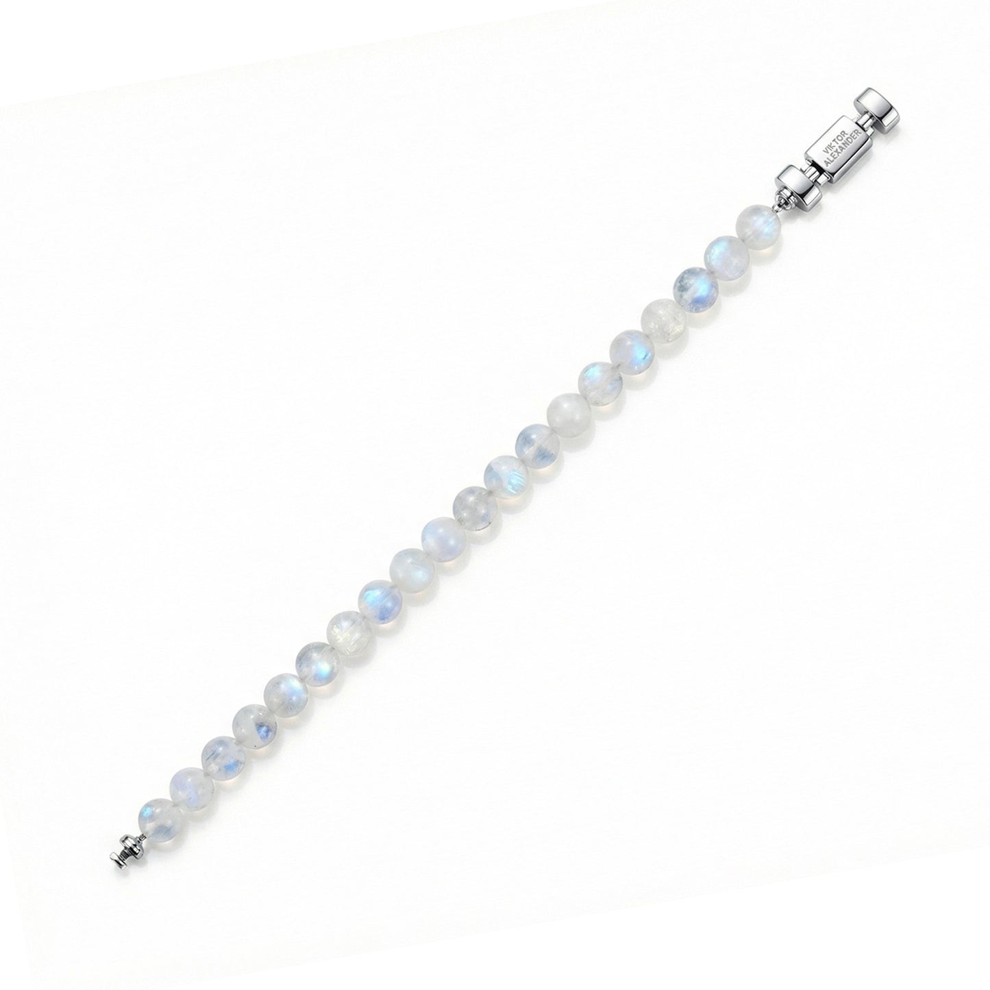 Regalia S 925 Silver with 3 Sizes of Moonstone Oroboro Bracelet