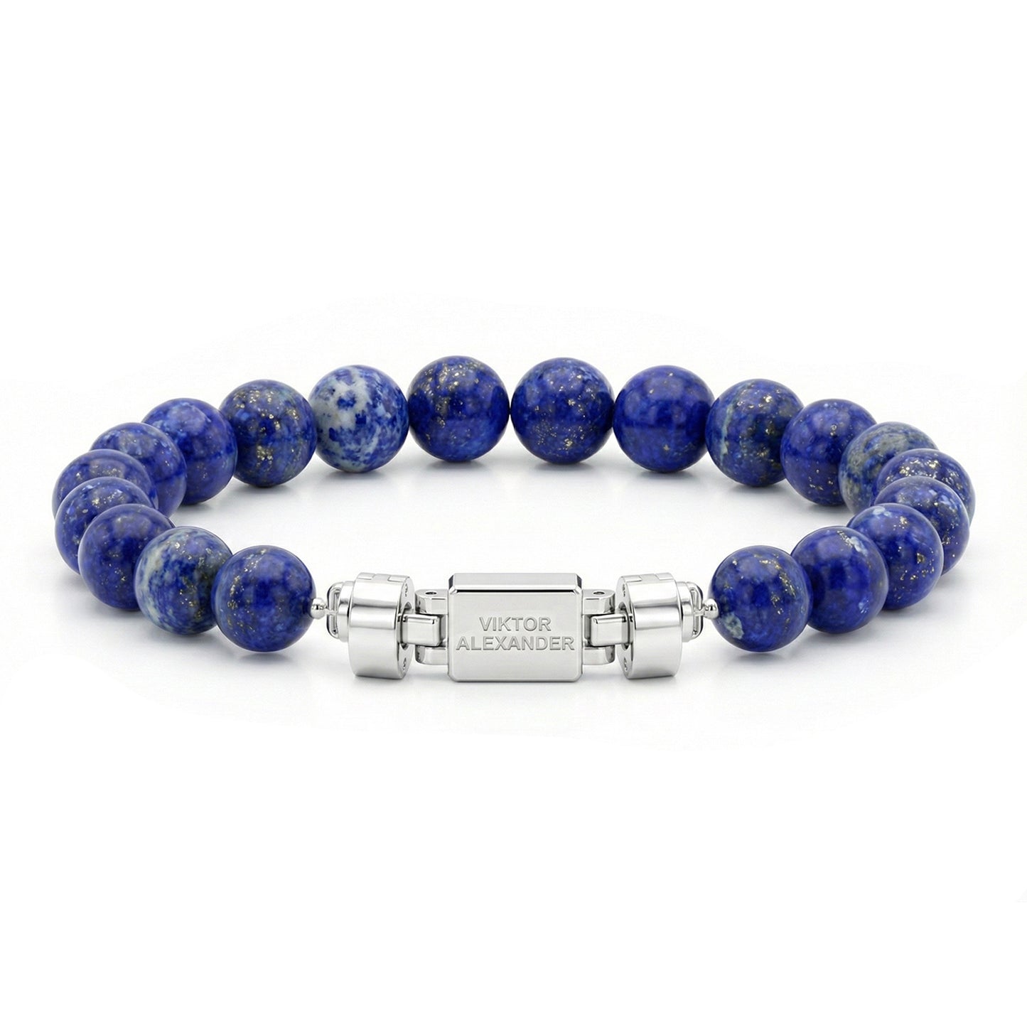 Regalia S 925 Silver with 3 Sizes of Lapis Lazuli Oroboro Bracelet