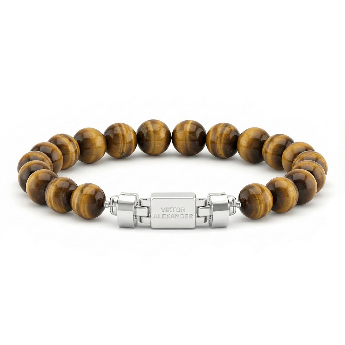 Regalia S 925 Silver with 3 Sizes of Tiger’s Eye Oroboro Bracelet