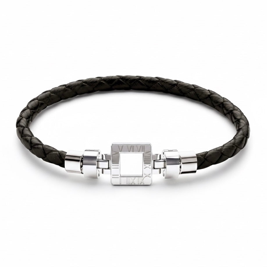 Regalia S S01 925 with Italian Weaved Leather Bracelet
