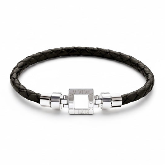 Regalia S S01 925 with Italian Weaved Leather Bracelet