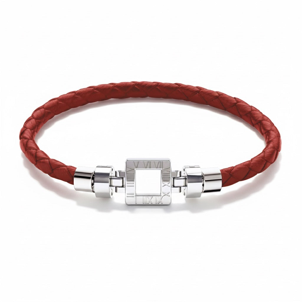 Regalia S S01 925 with Italian Weaved Leather Bracelet