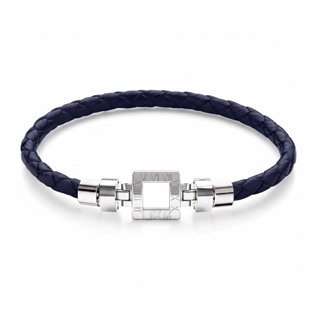 Regalia S S01 925 with Italian Weaved Leather Bracelet