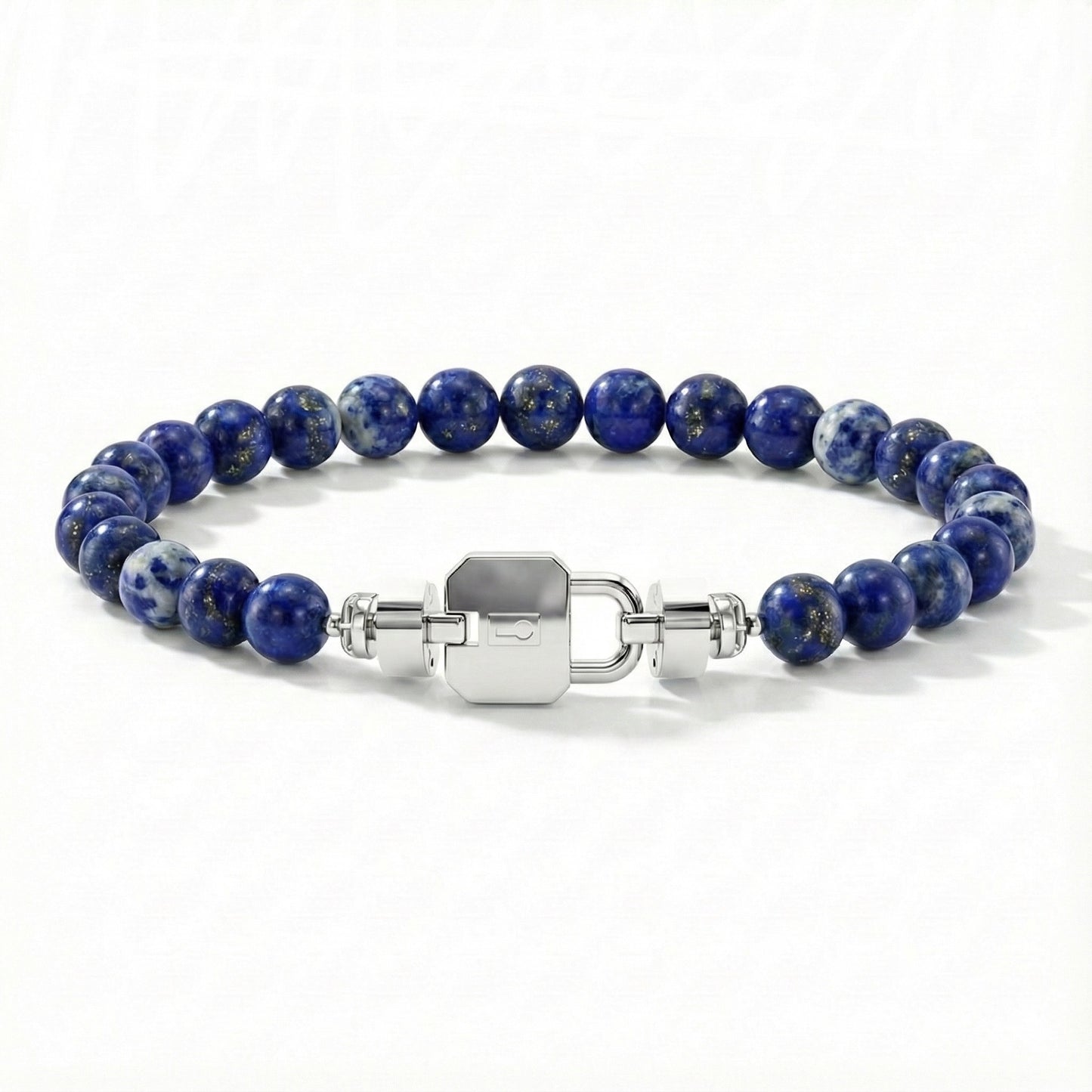 Regalia S Lock 925 with Gemstone Bead Bracelet