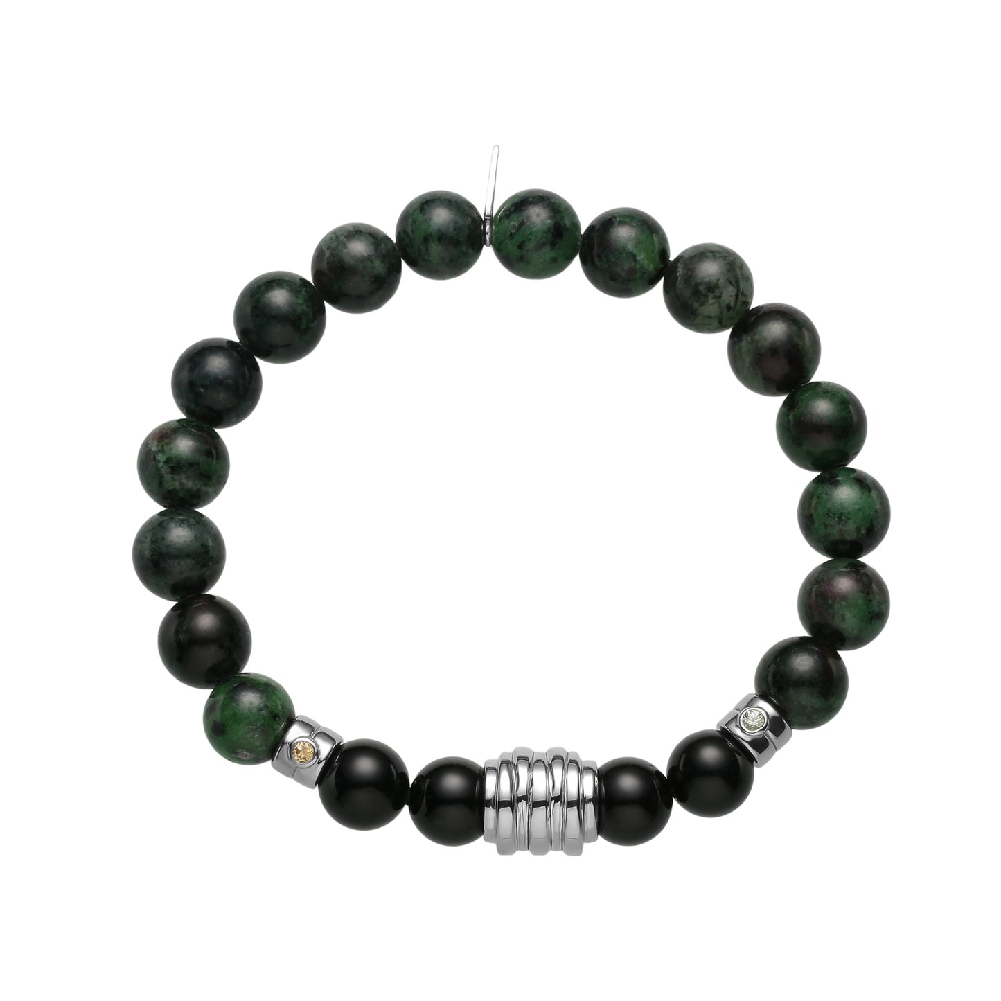 OROBORO XIII - RUBY ZOISITE & BLACK SPINEL