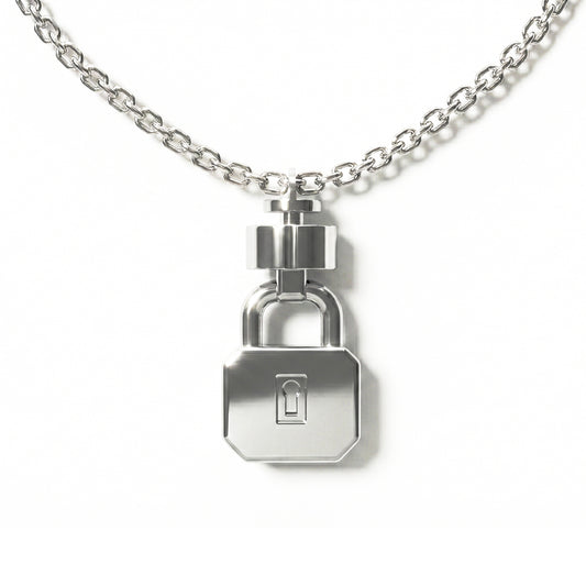 Regalia S Lock 925 Silver Necklace