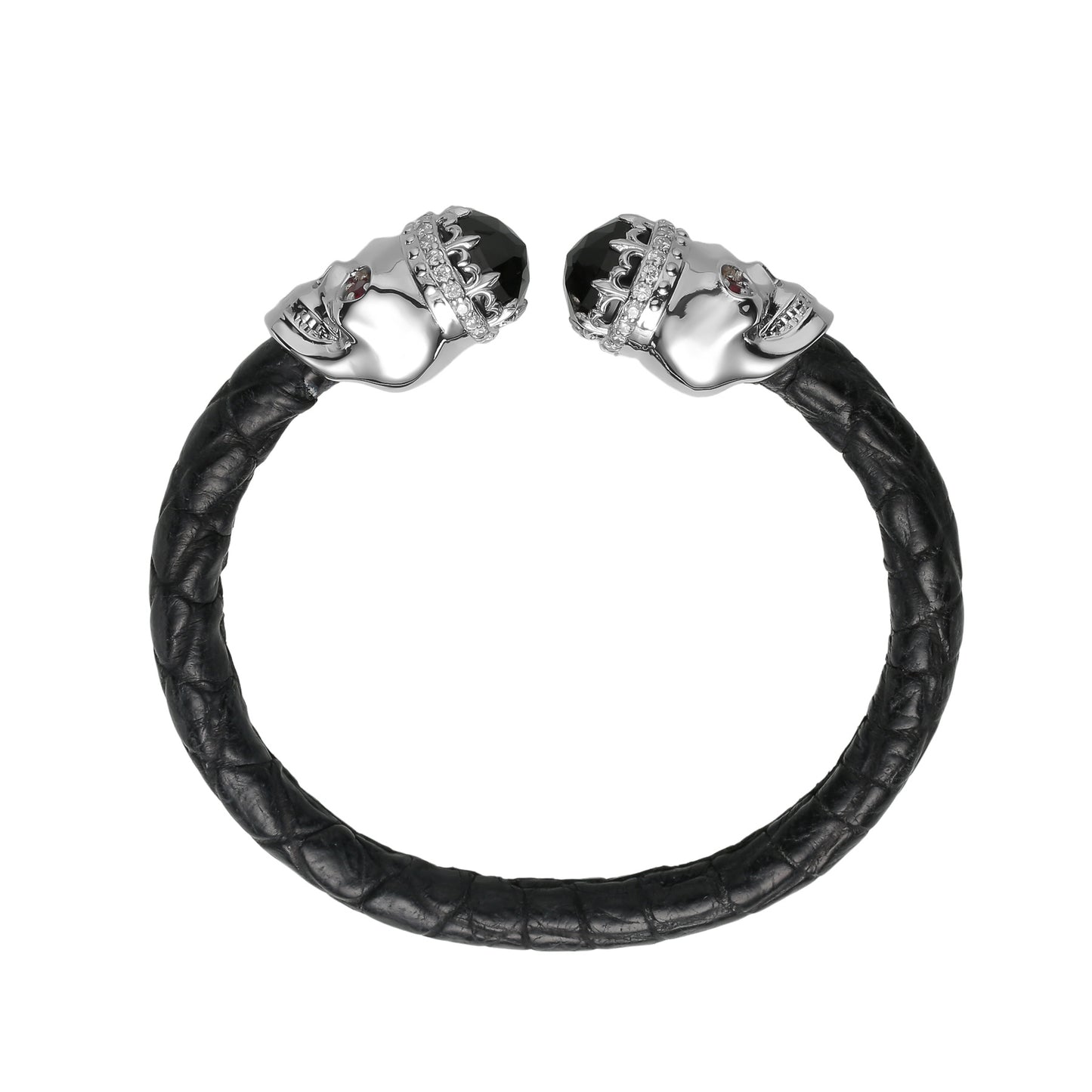 925 Skull Royale Eternity X Bracelet