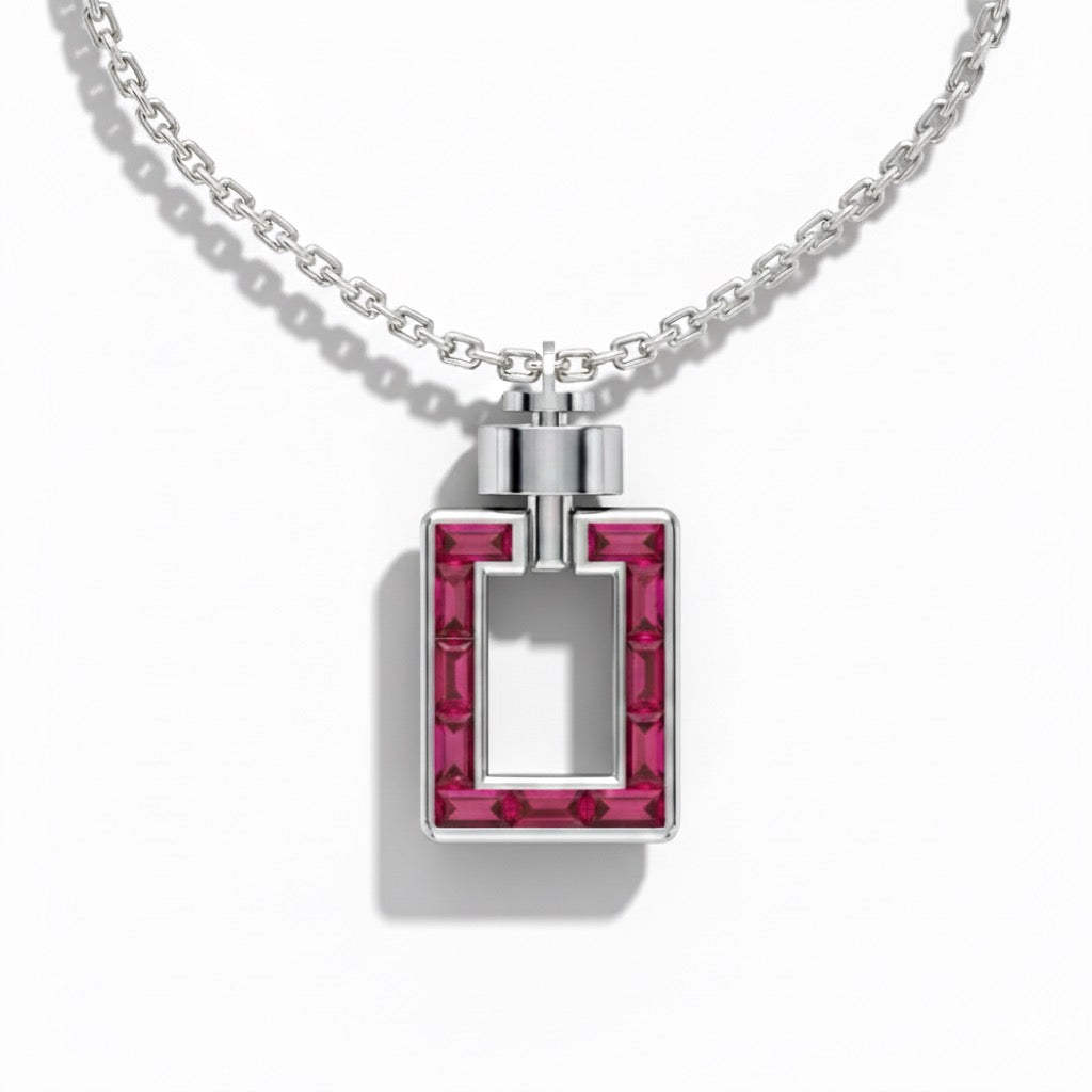 Magnum Opus XL Ruby in Platinum PT950 Necklace and Pendant