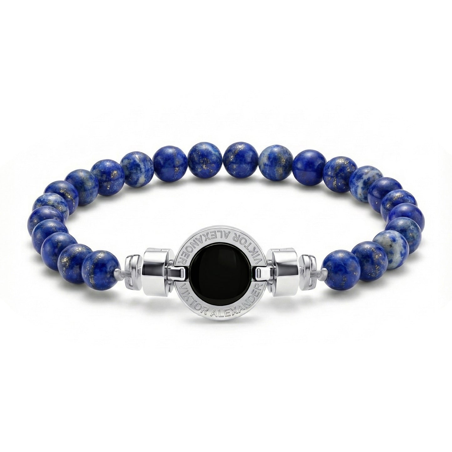 1889 Black Spinel 925 Silver Gemstone Bracelets