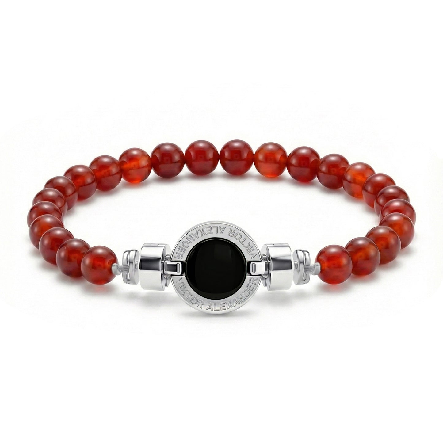 1889 Black Spinel 925 Silver Gemstone Bracelets