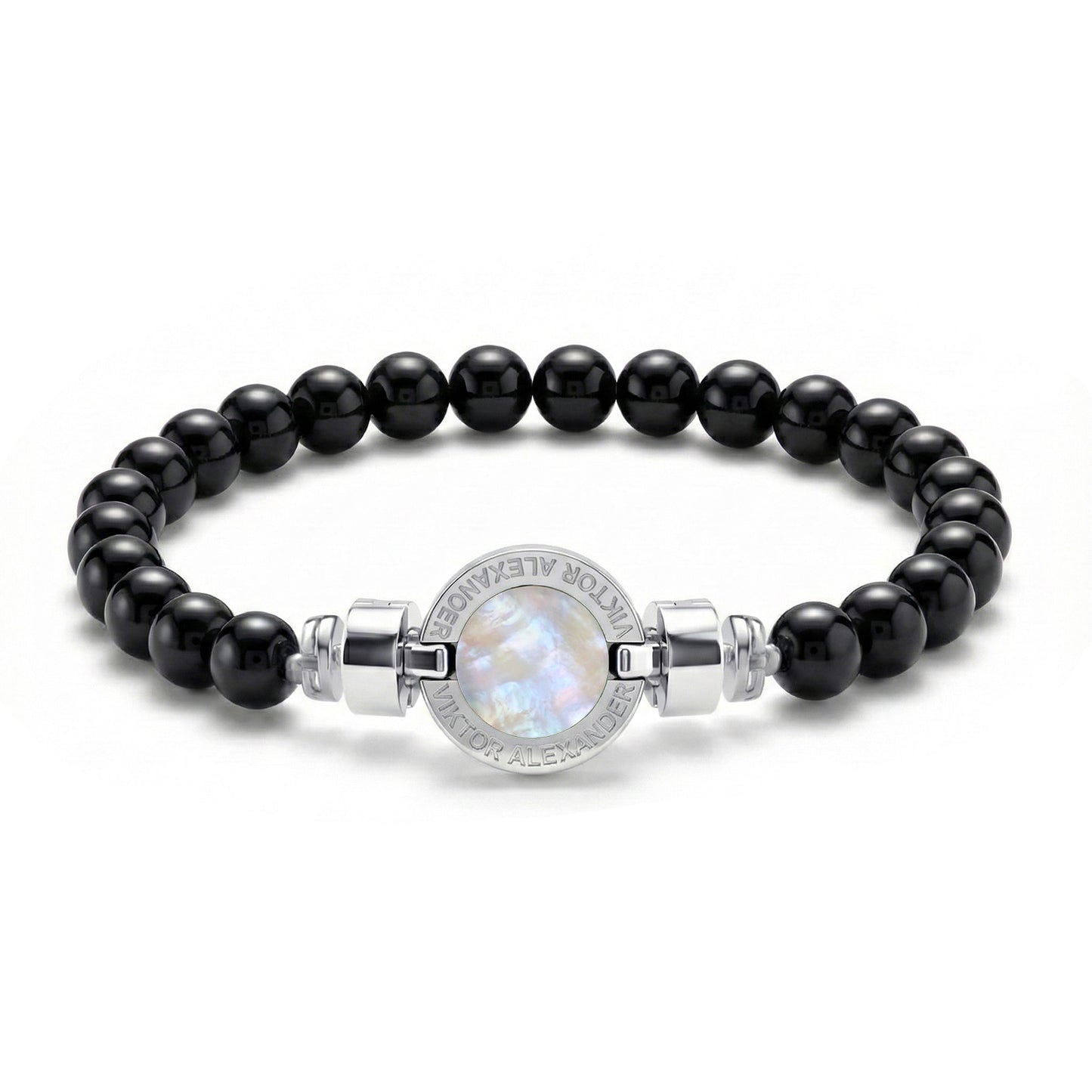 1889 Mother of Pearl 925 Silver Gemstone Bracelets