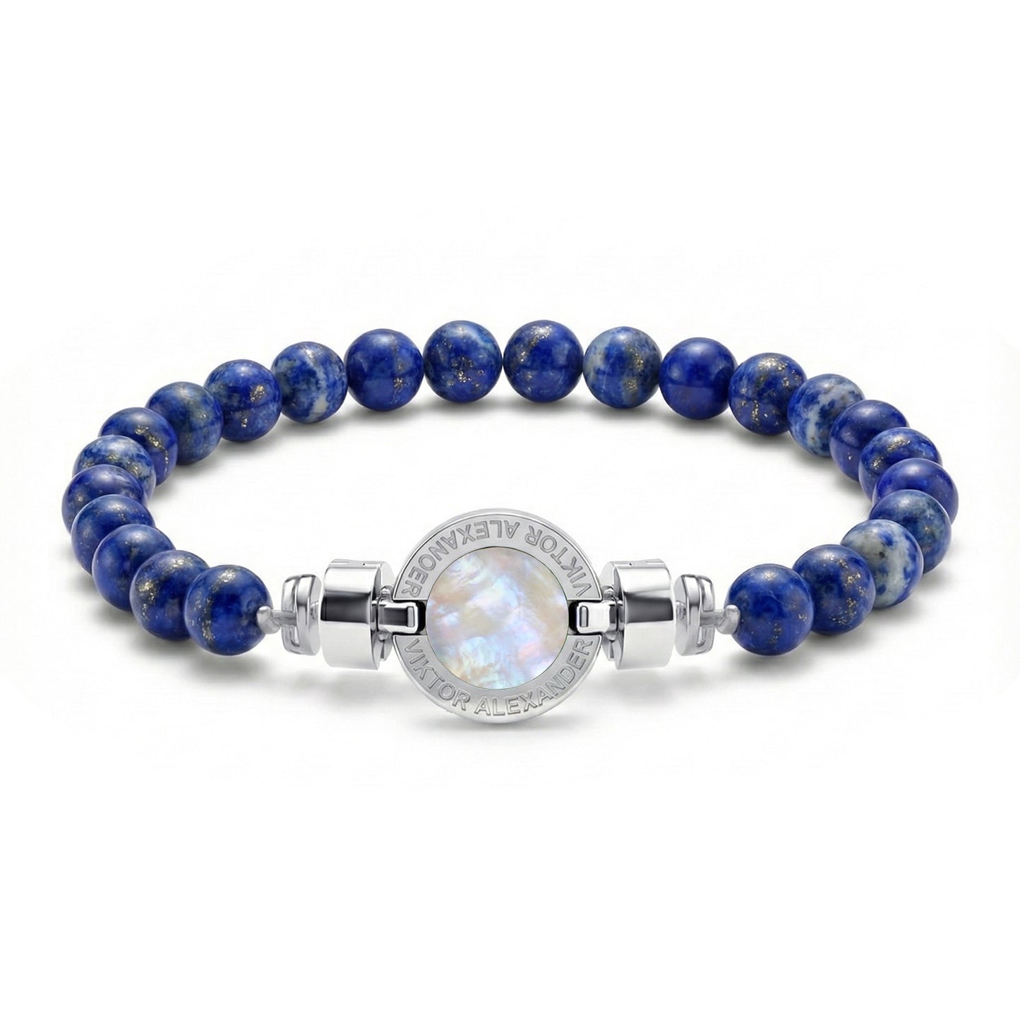 1889 Mother of Pearl 925 Silver Gemstone Bracelets