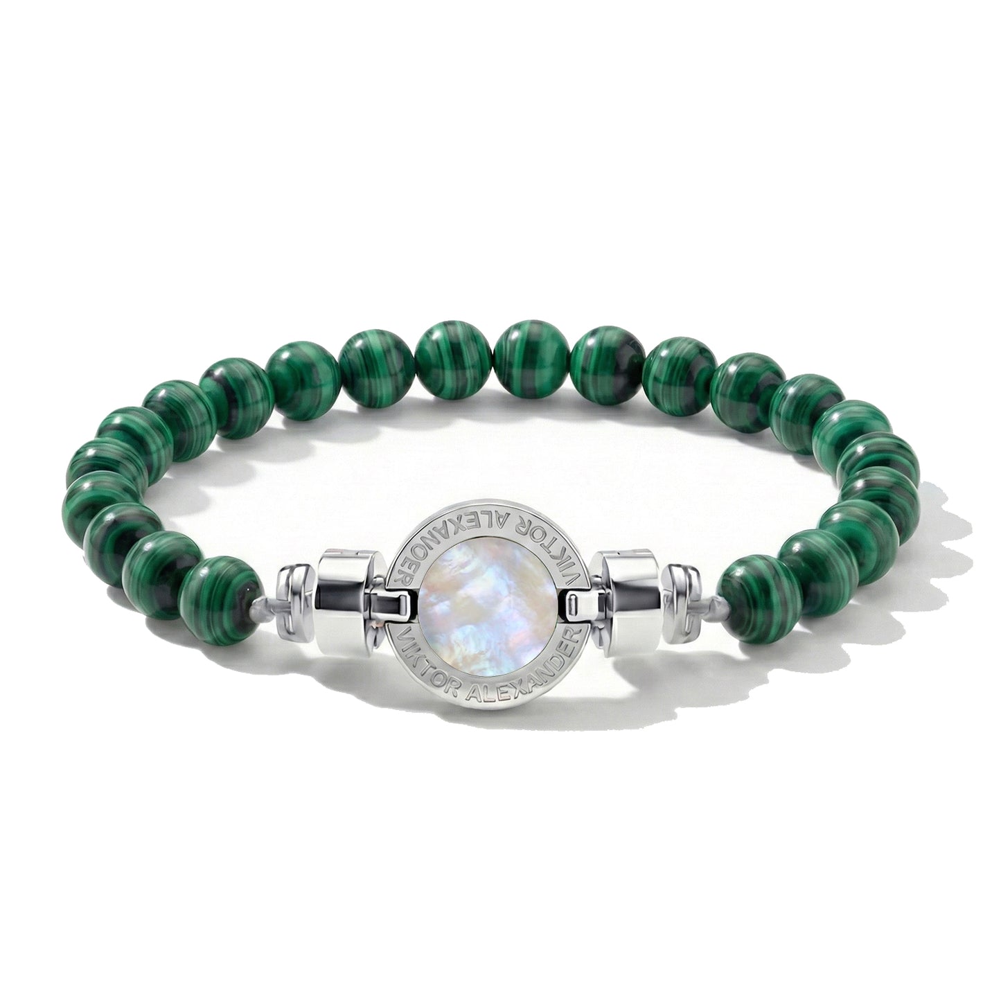 1889 Mother of Pearl 925 Silver Gemstone Bracelets