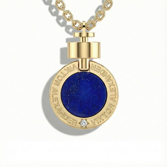 1889 Lapis Lazuli 18-carat Gold Necklace