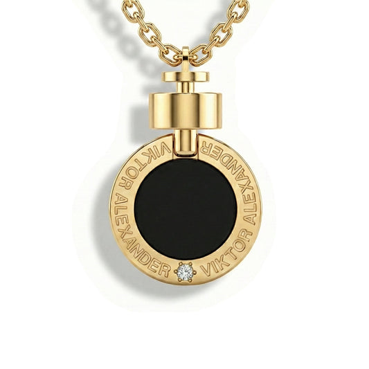 1889 Black Spinel 18-carat Gold Necklace