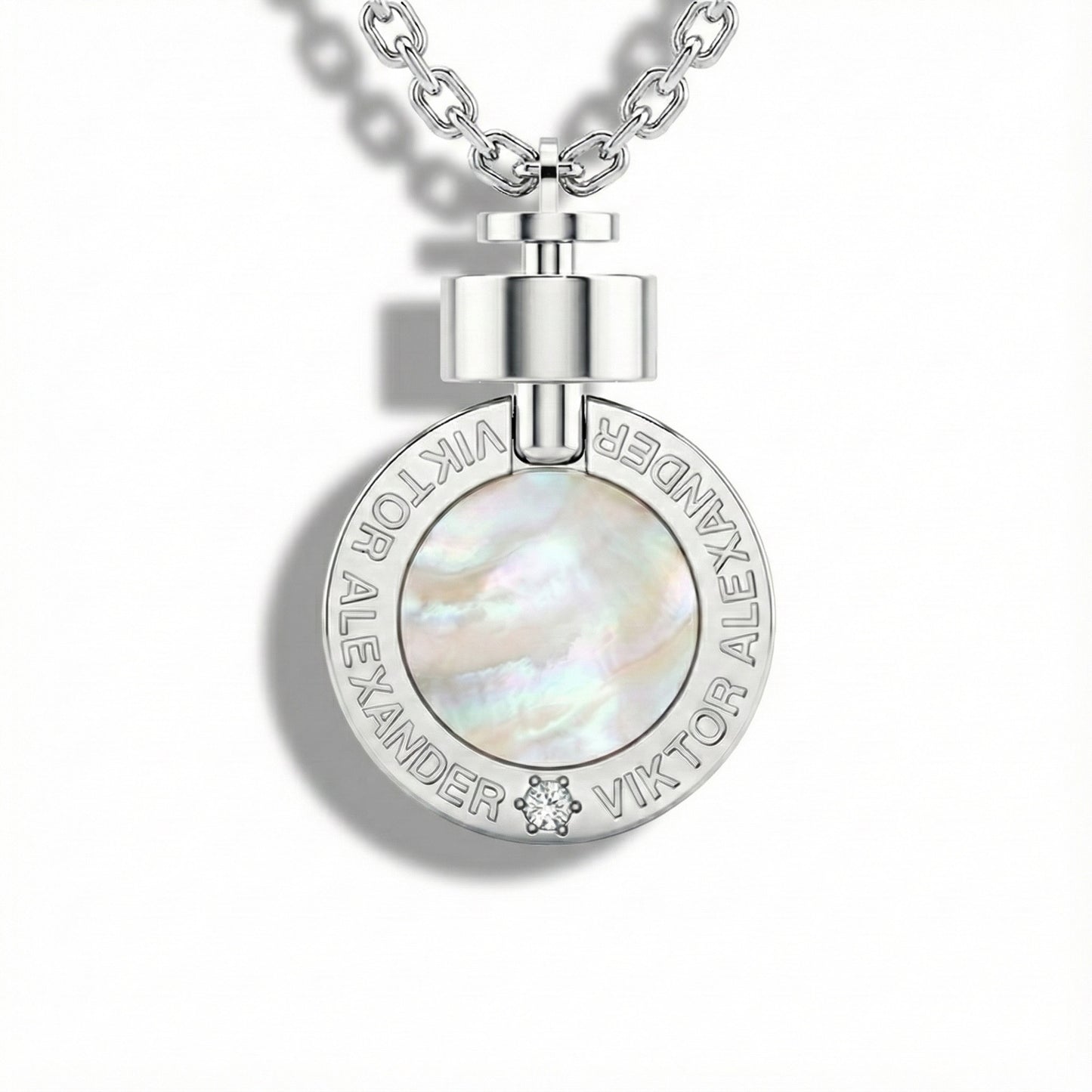 1889 Mother of Pearl 925 Silver Necklace