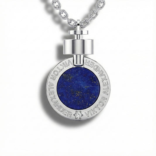 1889 Lapis Lazuli 925 Silver Necklace