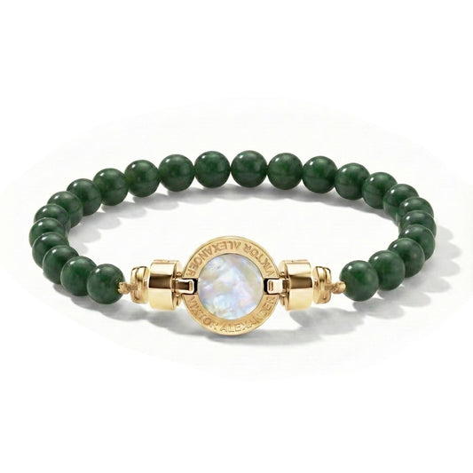 1889 Collection 18-carat Gold Jadeite Bracelet