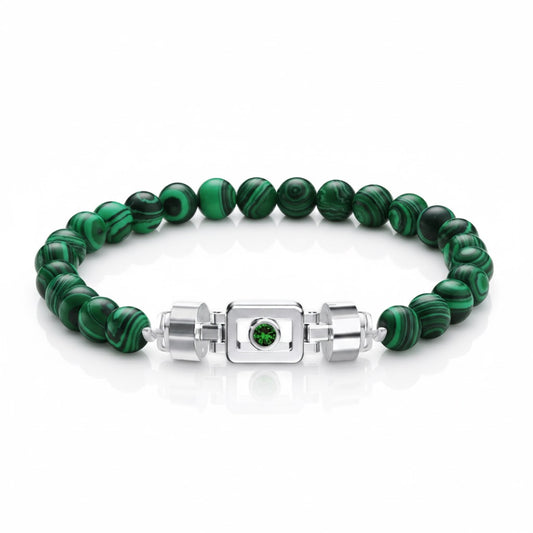 Tsavorite 925 Silver with Gemstone XOXO Bracelet