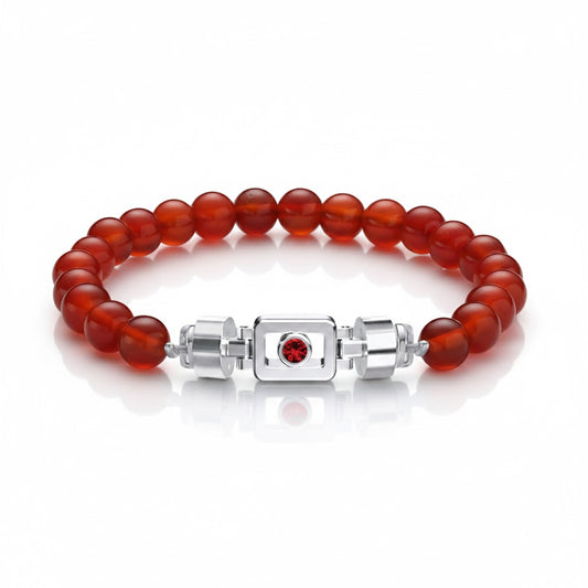 Ruby 925 Silver with Gemstone XOXO Bracelet